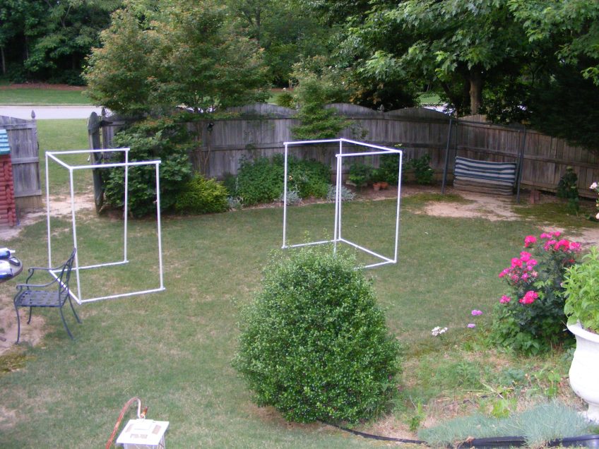 The unfinished fruit cage